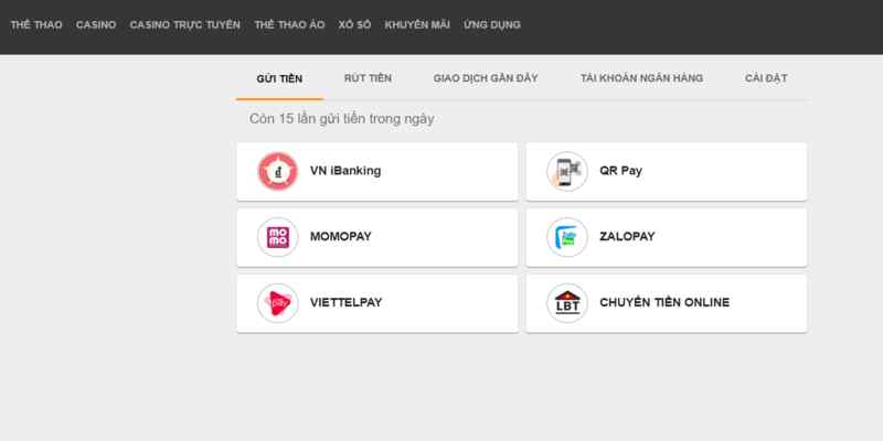 Có nhiều phương thức để nạp thẻ cho ví cá cược Có nhiều phương thức để nạp thẻ cho ví cá cược